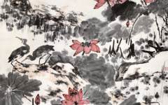 《盛夏图》李苦禅中国画高清作品欣赏