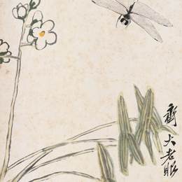 《蜻蜓》齐白石中国画作品