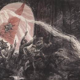 《武昌起义》冯远杜滋龄房俊焘鲍凤林中国画艺术作品