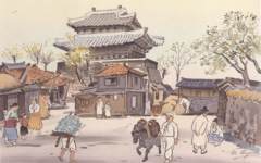《游春归》佚名版画高清作品