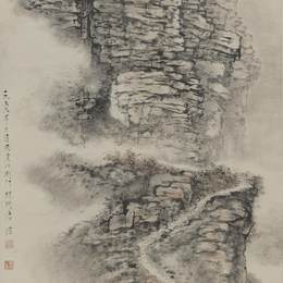 《剑门》唐云中国画作品欣赏