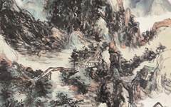 《郁州冬景》黄宾虹中国画作品欣赏