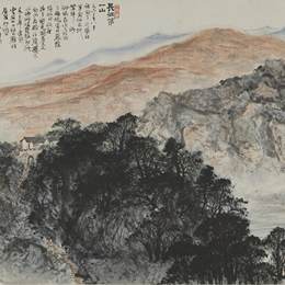 《长征第一山》关山月中国画艺术作品