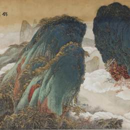 《锦绣河山》贺天健中国画艺术作品欣赏