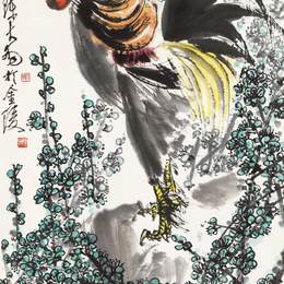 《报春》陈大羽中国画高清作品
