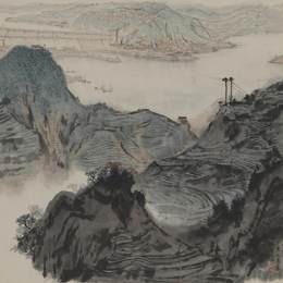 《山川巨变》宋文治中国画高清作品欣赏