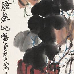 《倭瓜》齐白石中国画高清作品欣赏