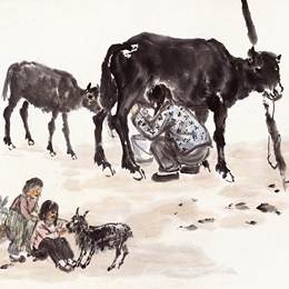《祁连山写生3》赵望云中国画艺术作品
