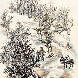 《祁连春雪》赵望云中国画艺术作品