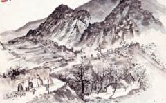 《大炼钢铁·矿山写景》赵望云中国画作品欣赏