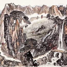 《深入祁连山2》赵望云中国画艺术作品欣赏