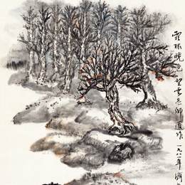 《霜林晓色》赵望云中国画艺术作品欣赏