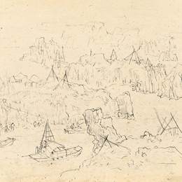 《三门峡写生34》赵望云中国画高清作品