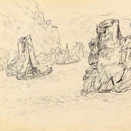 《三门峡写生4》赵望云中国画艺术作品