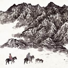 《祁连山写生28》赵望云中国画作品欣赏