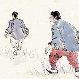 《晚成庐藏书画集锦1》赵望云中国画作品