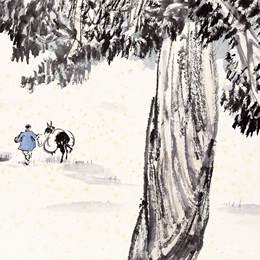 《晚成庐藏书画集锦25》赵望云中国画作品