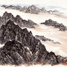 《祁连山写生15》赵望云中国画高清作品欣赏