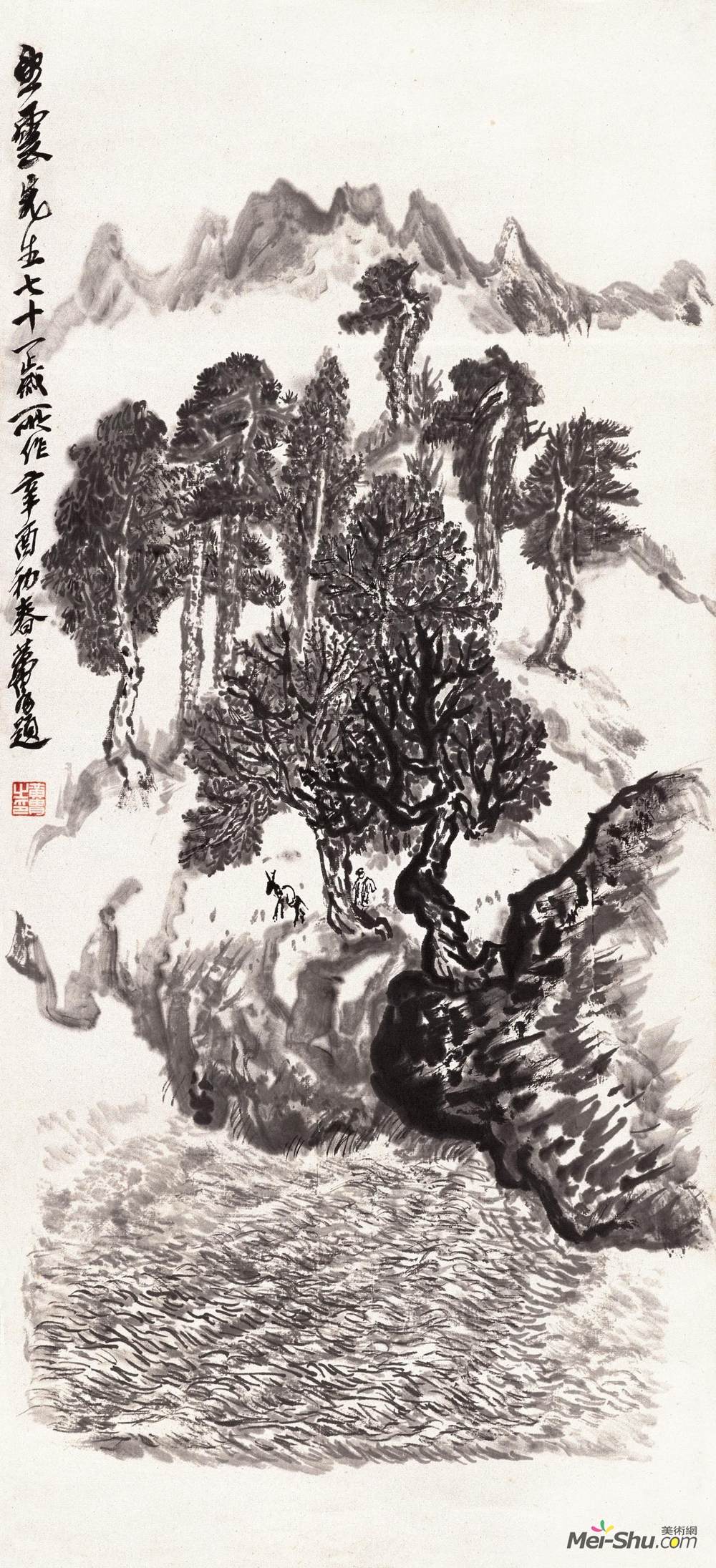 山色水声赵望云中国画高清作品