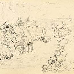 《三门峡写生36》赵望云中国画作品