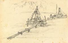 《三门峡写生29》赵望云中国画高清作品欣赏
