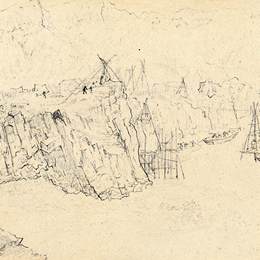 《三门峡写生21》赵望云中国画作品欣赏