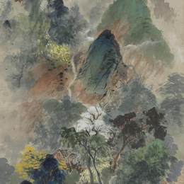 《黄山风景》吴镜汀中国画艺术作品欣赏