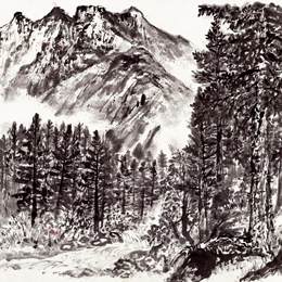 《祁连山写生24》赵望云中国画高清作品欣赏
