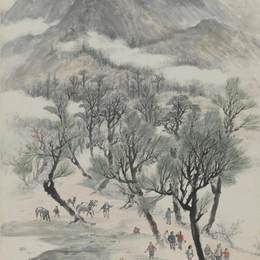 《终南春晓》赵望云中国画艺术作品欣赏