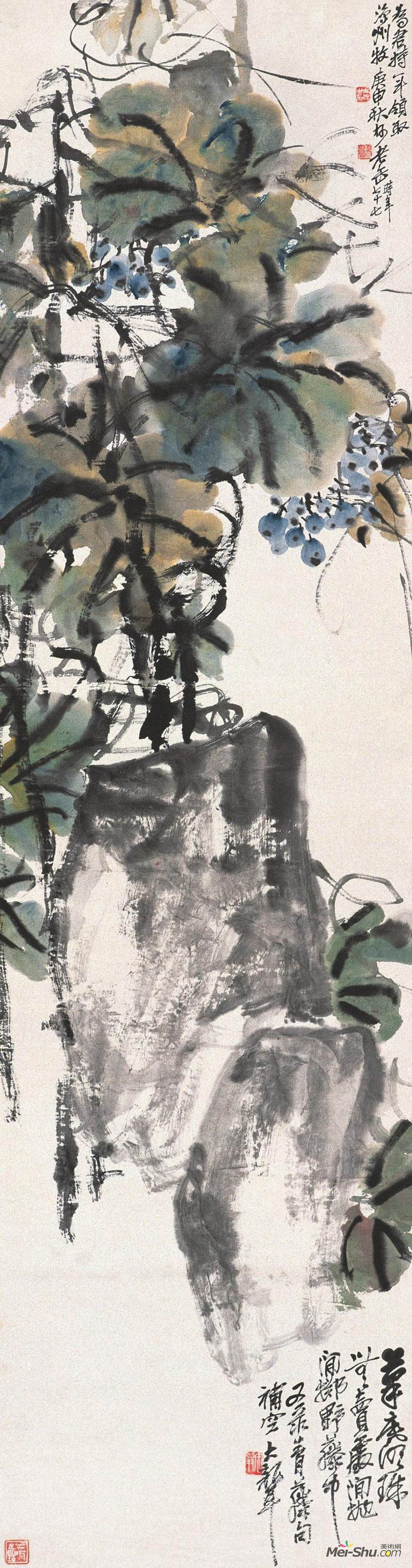 3cm材质:纸本水墨设色作品简介:吴昌硕(1844—1927),浙江安吉人,初名