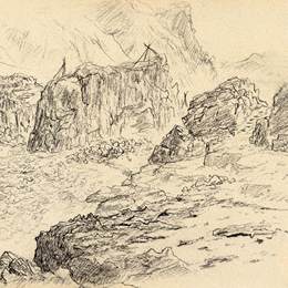 《三门峡写生27》赵望云中国画艺术作品