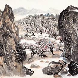 《山城之春》赵望云中国画高清作品