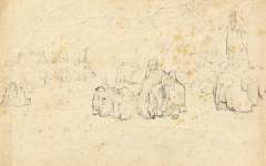 《三门峡写生33》赵望云中国画艺术作品欣赏