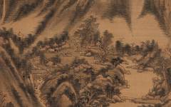 《仿黄公望山水》王原祁中国画作品