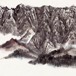 《祁连山写生11》赵望云中国画作品