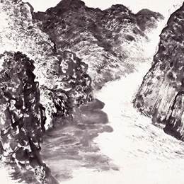 《黄河系列·禹门群山的一角》赵望云中国画艺术作品
