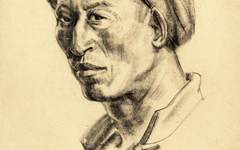 《瓦厂工人》张漾兮素描作品欣赏