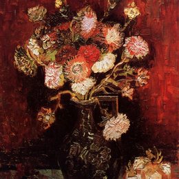 《紫苑和夹竹桃》梵高(Van Gogh)作品欣赏高清