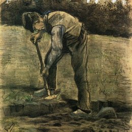 《挖地的人》梵高(Van Gogh)欣赏高清