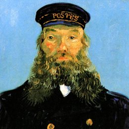 《邮差鲁林》梵高(Van Gogh)作品欣赏高清