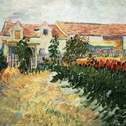 《屋外的向日葵》梵高(Van Gogh)作品高清