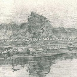 《瓦兹风光》梵高(Van Gogh)欣赏高清