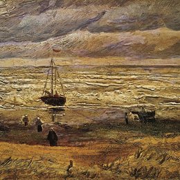 《席凡宁根海岸》梵高(Van Gogh)作品高清