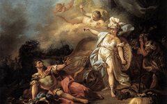 《战神和密涅瓦的战斗》达维特(大卫David)高清
