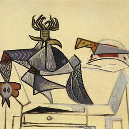 《公鸡和菜刀》毕加索高清艺术作品