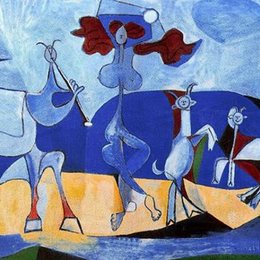 《生命的欲望（田园）》毕加索高清作品