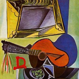 《吉他》毕加索高清艺术作品