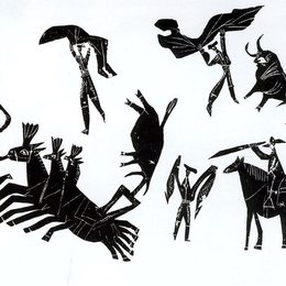 《斗牛场景》毕加索作品高清