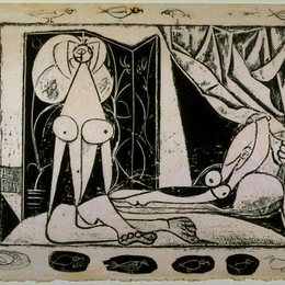 《两位裸女》毕加索欣赏高清