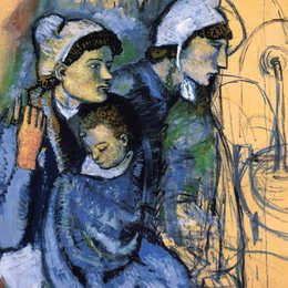 《喷泉旁的女人》毕加索高清艺术作品